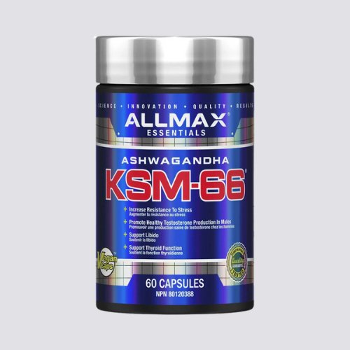 Allmax KSM - 66 Ashwaganda 60 Veggie Caps - Alpha Nutrition